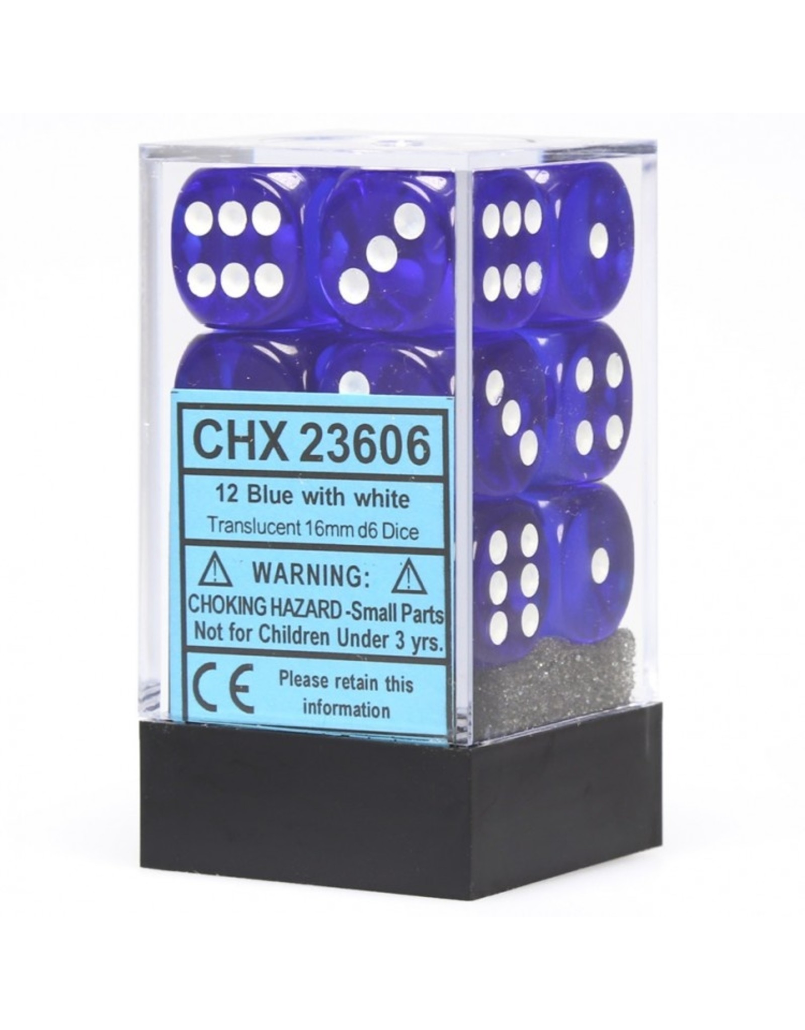 Chessex Blue/White D6