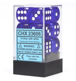 Chessex Blue/White D6