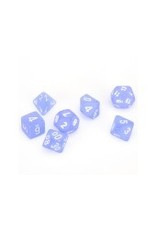 Chessex 7-Set Polyhedral Frosted Blue/White