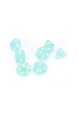 Chessex 7-Set Polyhedral Frosted Teal/White