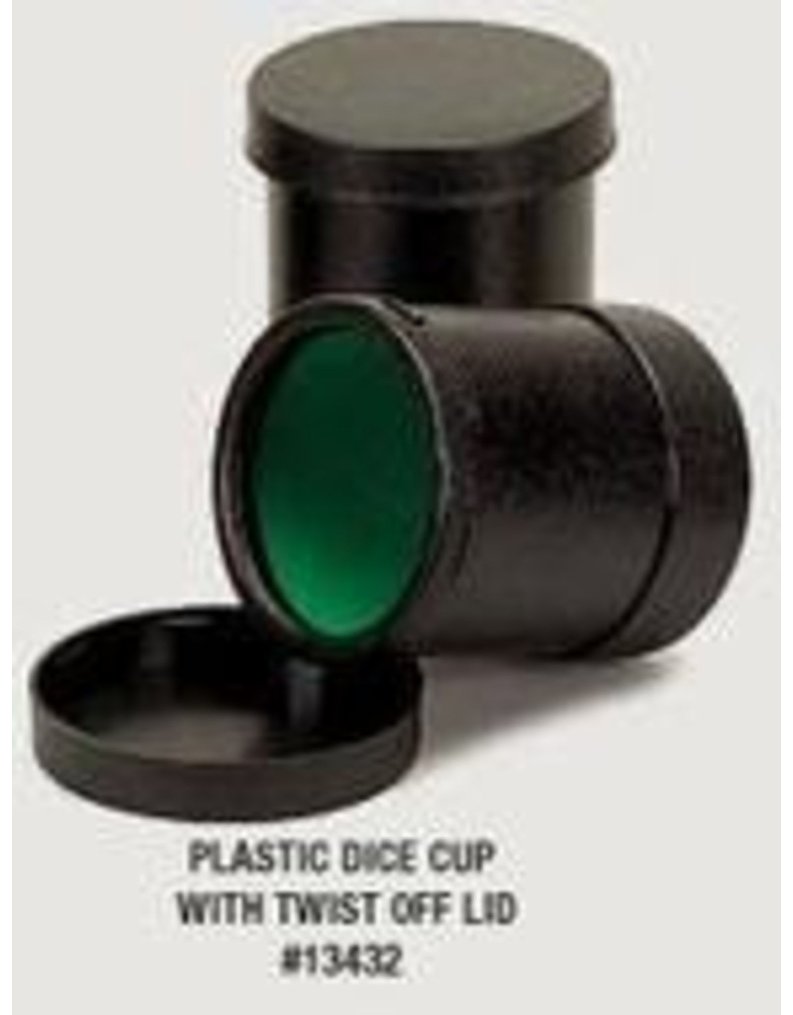 Koplow Plastic Round Dice Cup With Twist Cover