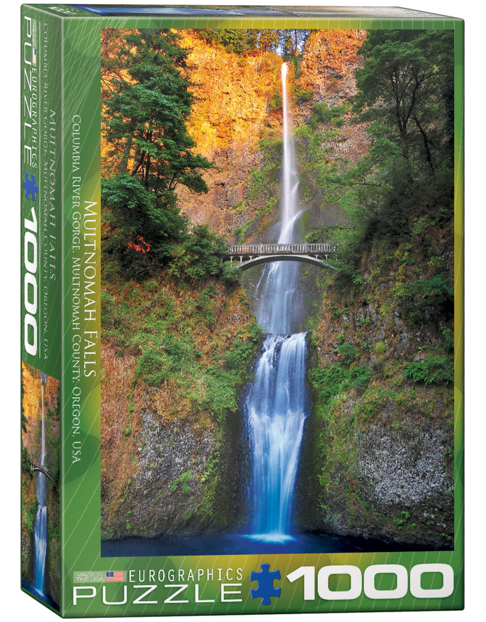 Eurographics Puzzle: Multnomah Falls Oregon