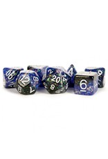 Metallic Dice Games 7-Set Eternal Blue-Black-White