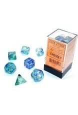 Chessex 7-Set Cube Luminary Nebula Oceanic with Gold