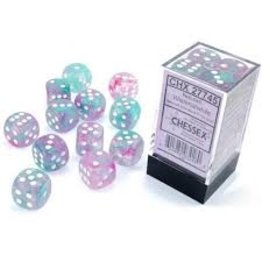 Chessex d6Cube 16mm Luminary NB Wisteria wh (12)