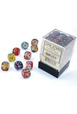 Chessex d6 Cube 16mm Luminary Nebula Primary with turquoise (12)