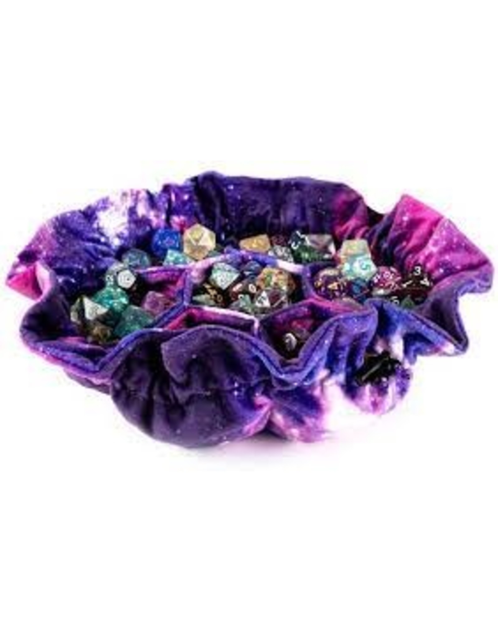 Metallic Dice Games Dice Bag with Pockets: Nebula