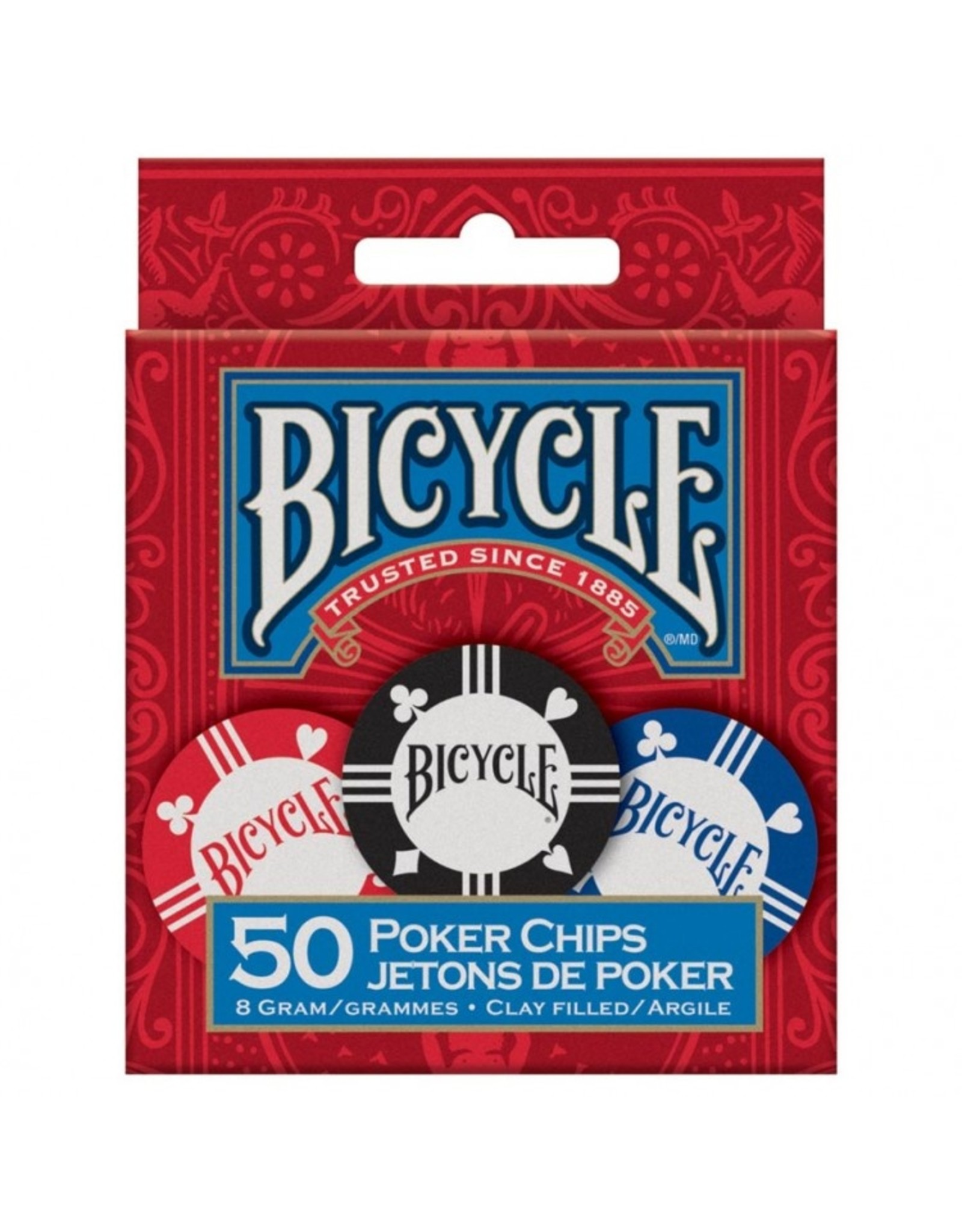 Bicycle Bicycle Poker Chips: 8 Gram Clay (50)