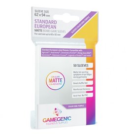 GameGenic Deck Protector: Matte: Standard European Purple (50)