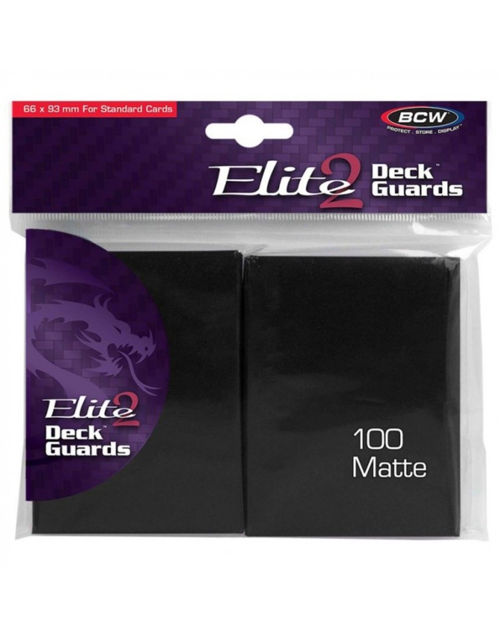 BCW DP: Deck Guard: Elite2 Matte BK (100)