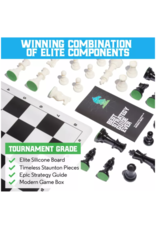 Best Chess Set Ever - Double Sided Version Black and Green