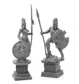 Reaper Bones Black: Amazon & Spartan (Stone)