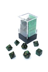 Chessex 7-set Cube Mini Scarab Jade with Gold