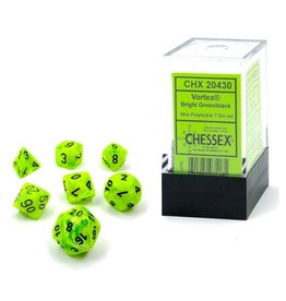 Chessex 7-setCube Mini VTX BRGRbk