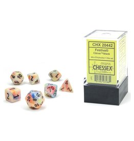 Chessex 7-setCube Mini FST CIRCUSbk