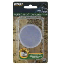 WizKids WZK DC: Clear 50mm Round Base (10ct.)