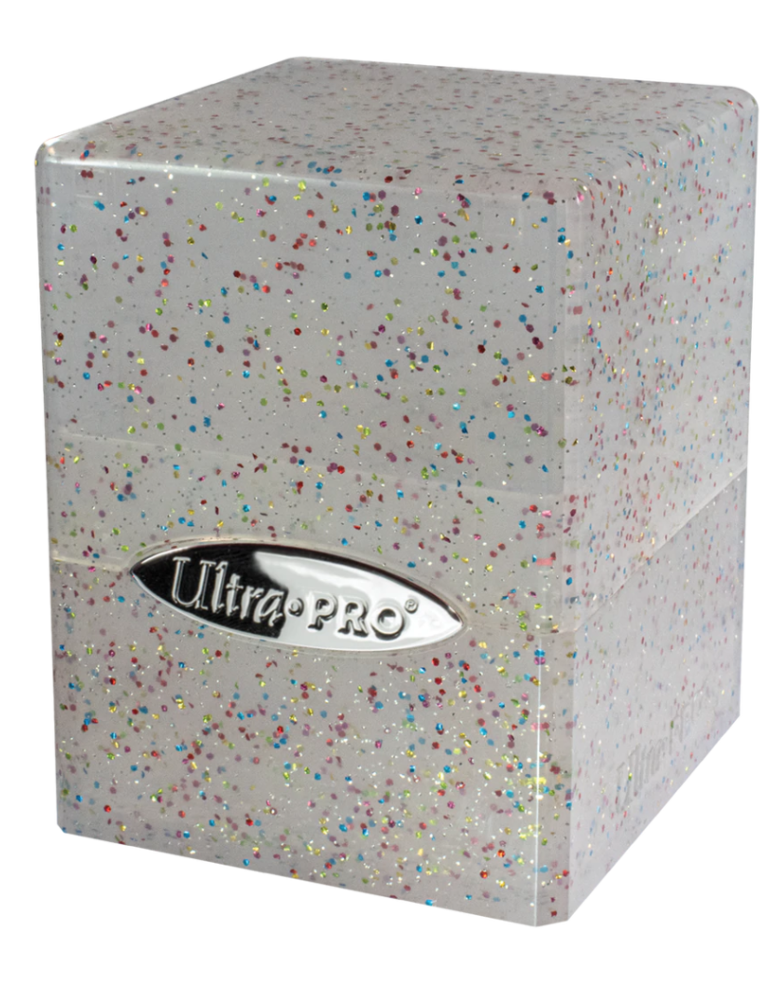 Ultra Pro UP DkBx Satin Cube Glitter Clear