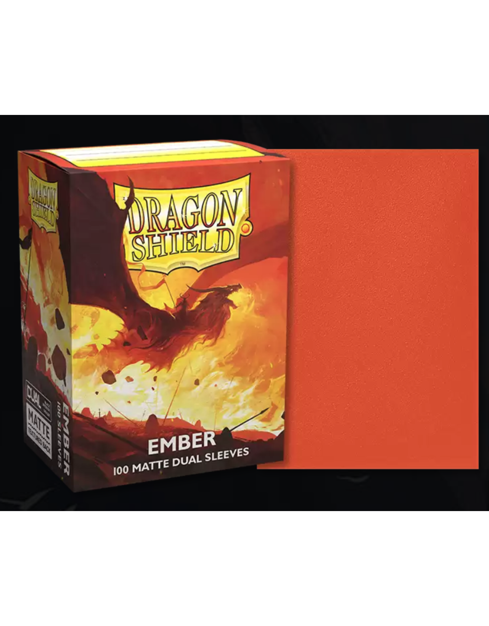 Dragon Shield: (100) Matte Dual - Ember