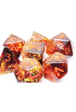 Foam Brain Pumpkin Light RPG Dice Set