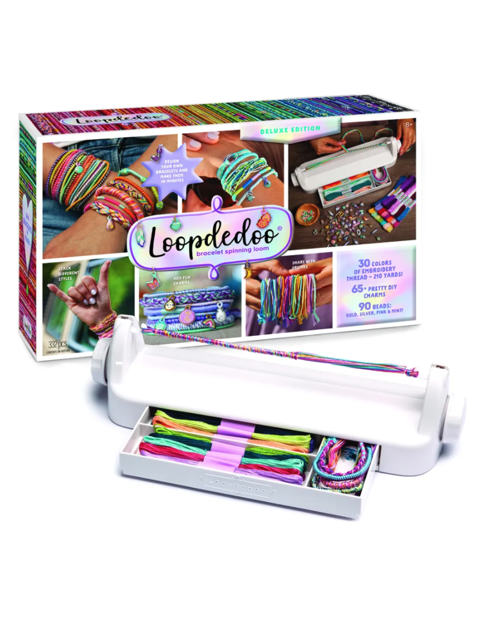 Playmonster Loopdedoo Bracelet Spinning Loom Kit Deluxe