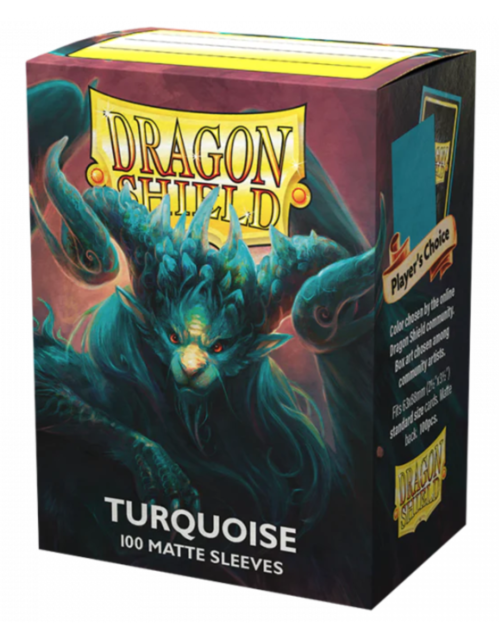 Dragon Shields: (100) Matte - Turquoise
