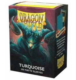 Dragon Shields: (100) Matte - Turquoise (DISPLAY 10)