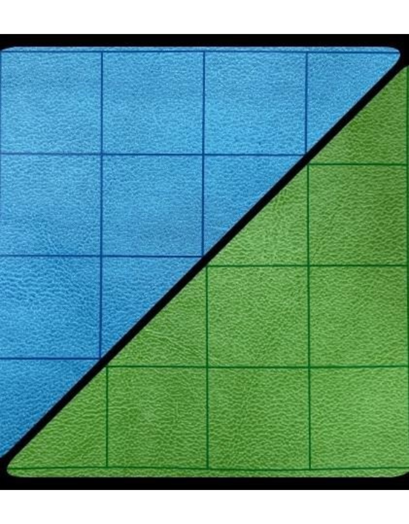 Chessex Battlemat: 1in Reversible Blue-Green Squares (23.5in x 26in Playing Surface)