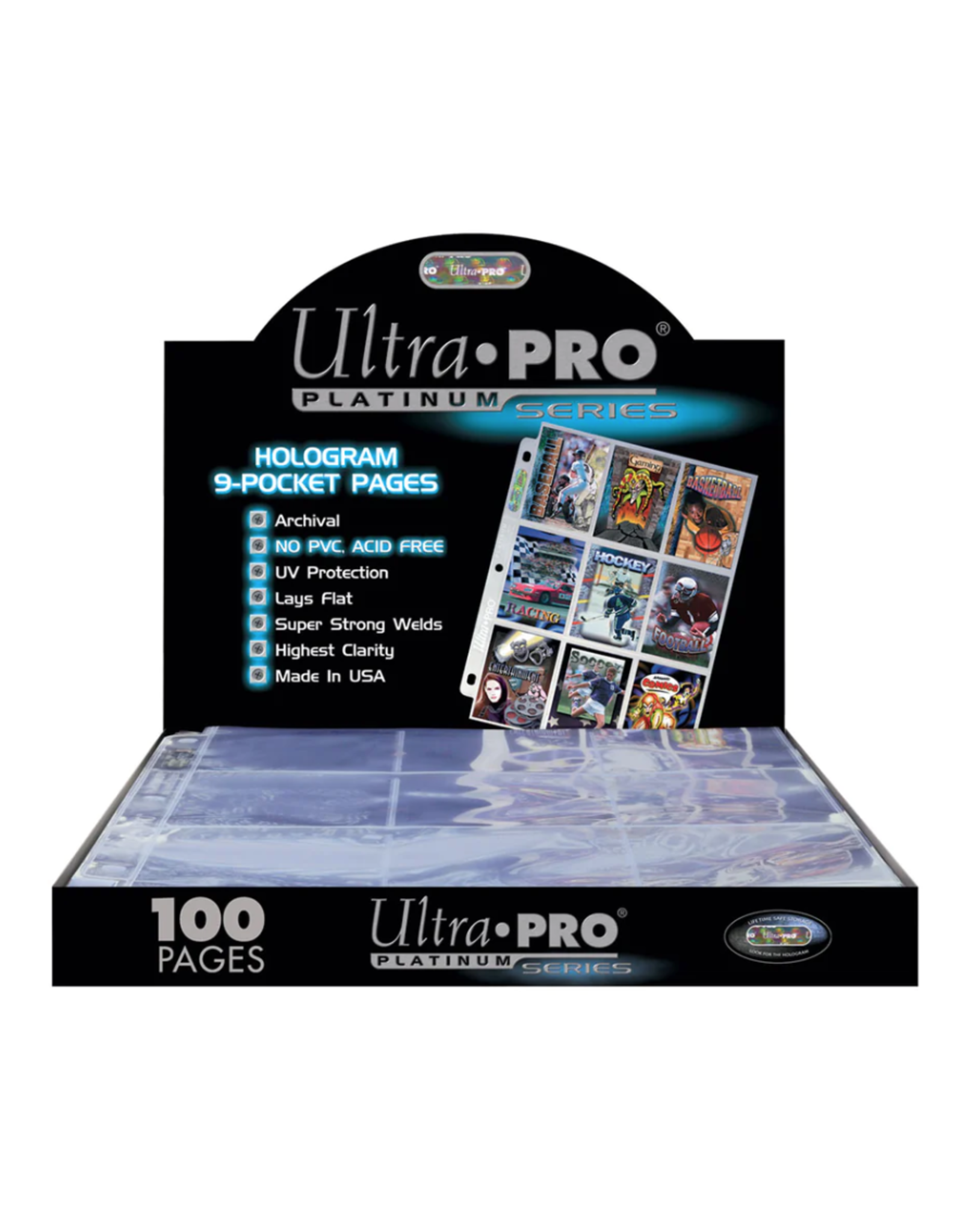 Ultra Pro Ultra Pro: Platinum Series 9 Pocket Pages (100ct) for Cards