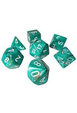 Chessex 7-set Cube Mini Marble Oxi-Copper with White