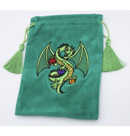 Foam Brain Dice Bag - Green Dragon