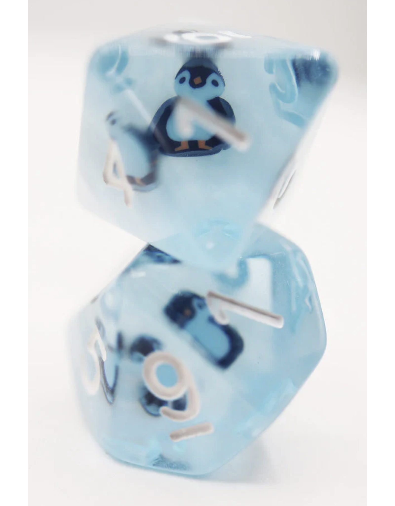 Foam Brain Frozen Penguin RPG Dice Set