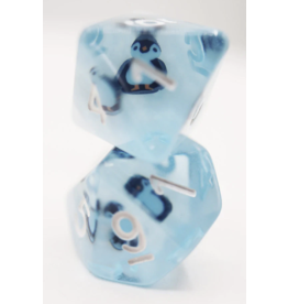 Foam Brain Frozen Penguin RPG Dice Set