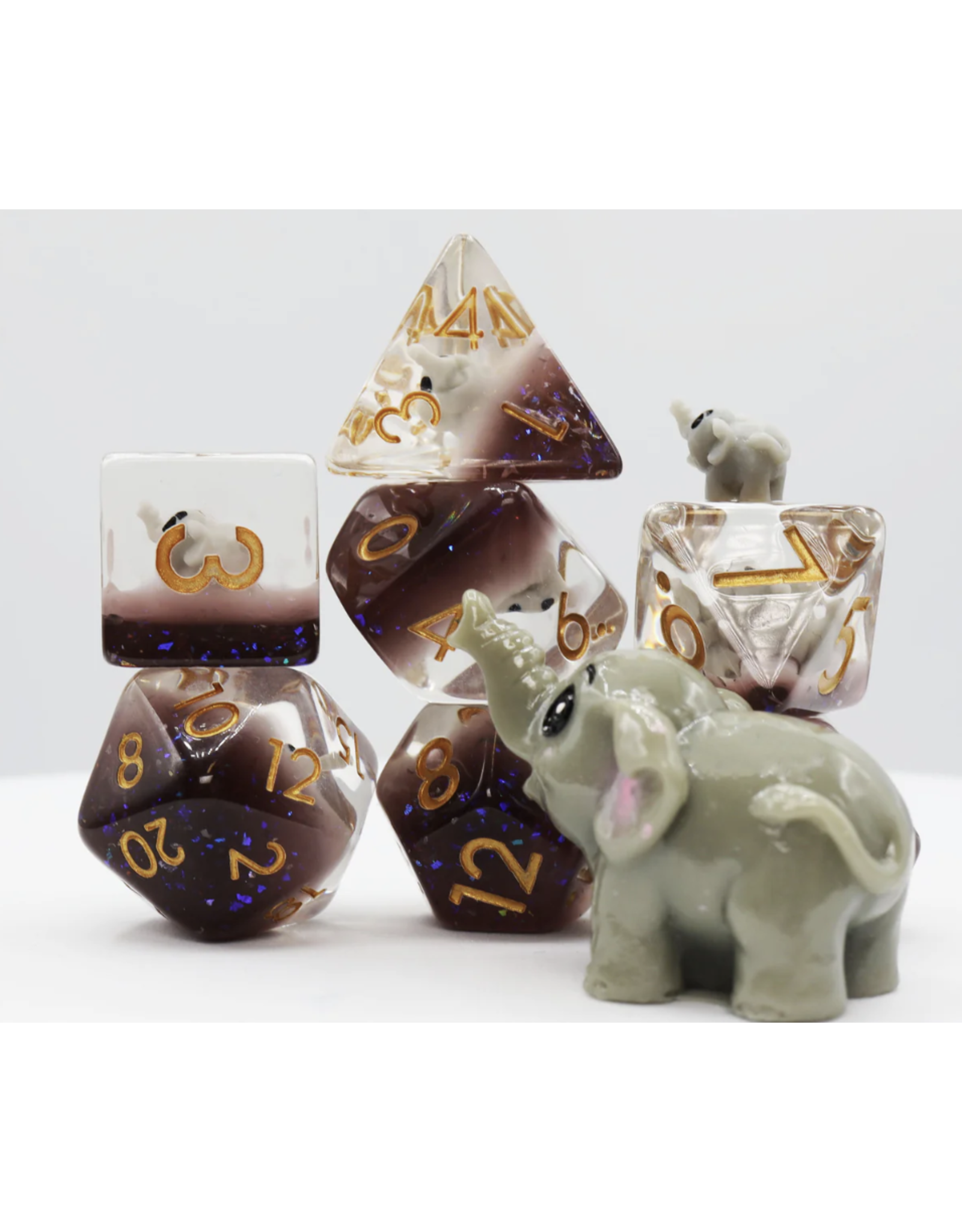 Foam Brain Elephant RPG Dice Set