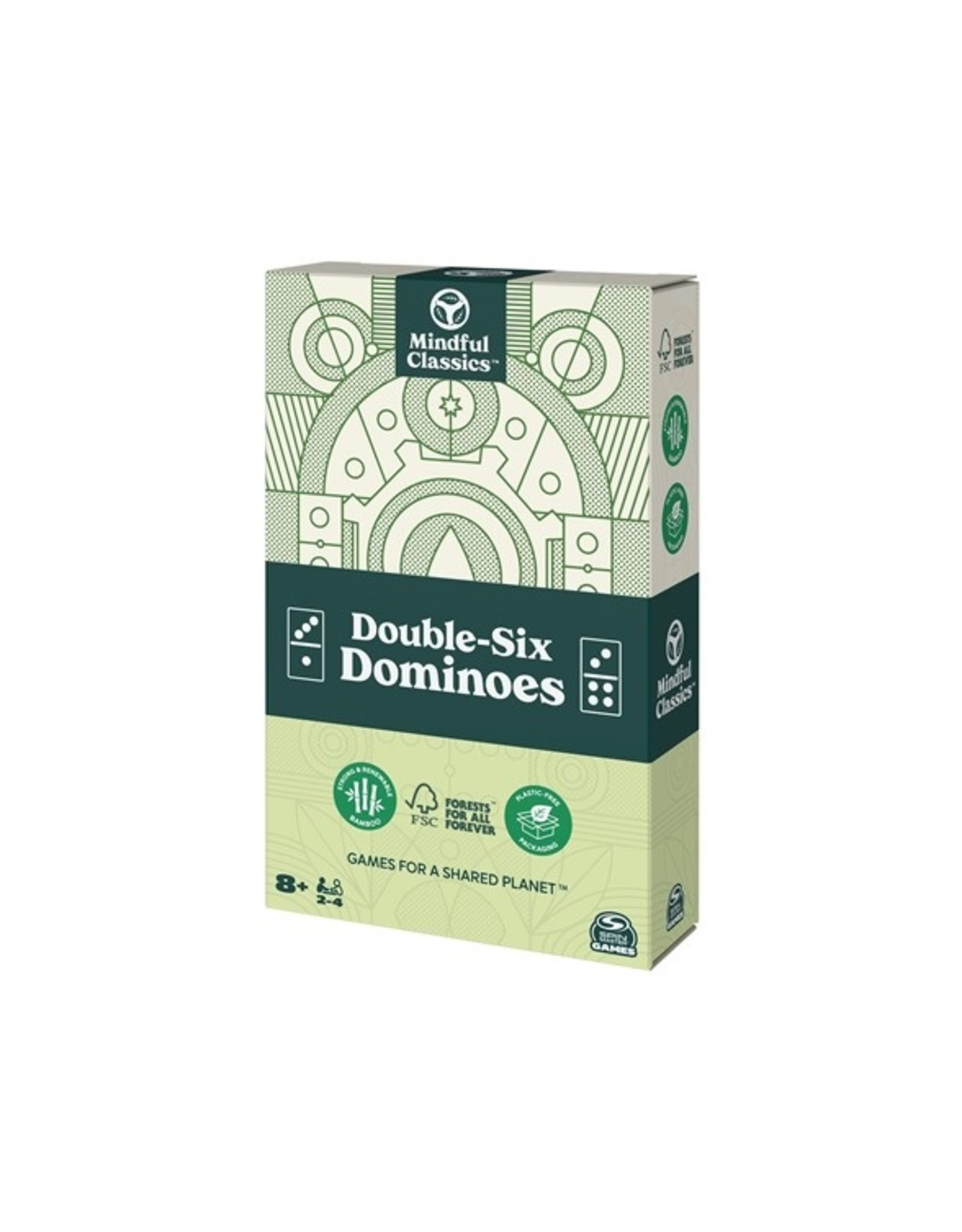 Spinmaster Double-Six Dominoes (Mindful Classics)