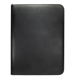 Ultra Pro Binder: 9pkt: PRO: Zippered: Vivid: Black