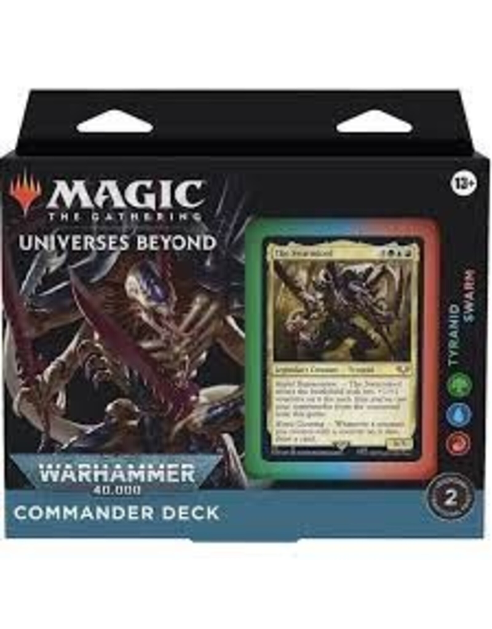Magic 40K Commander Deck: Tyranid Swarm (green-blue-red)