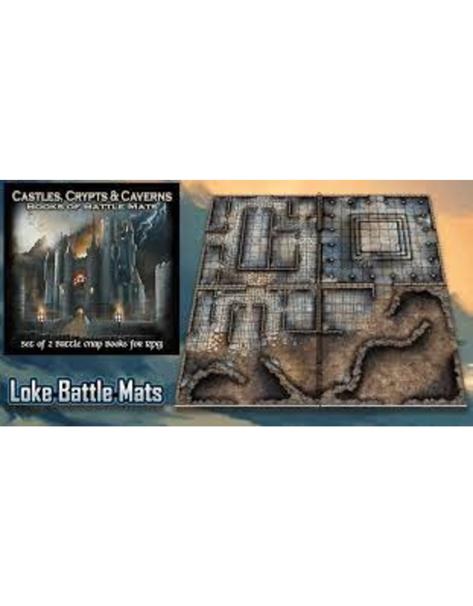 Loke Battlemats Castles Crypts & Caverns Battle Mats - Black Diamond Games