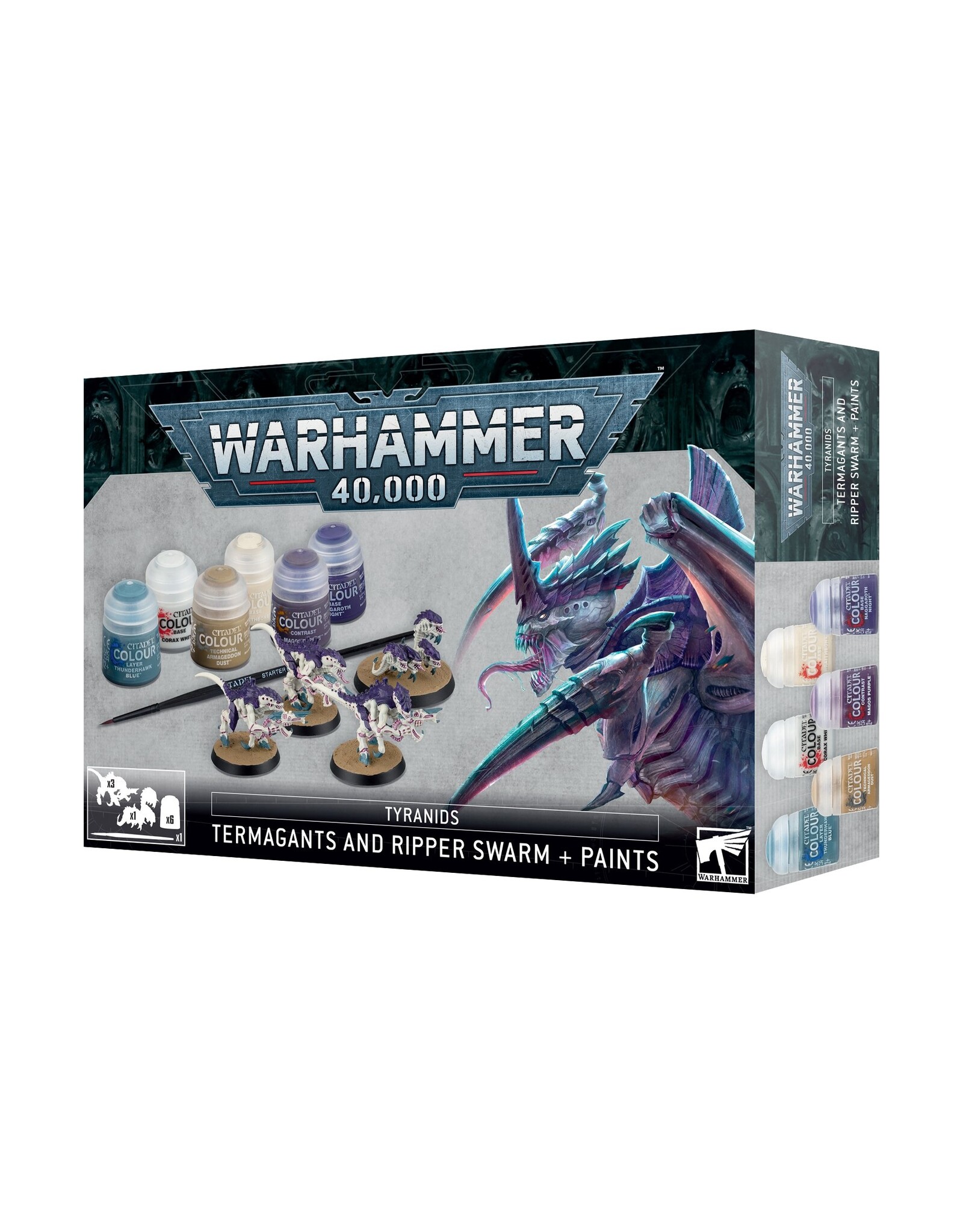 Warhammer 40K Termagants & Ripper Swarm+Paint Set