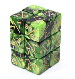 Foam Brain -1/-1 Magic Counter Dice Green/Black