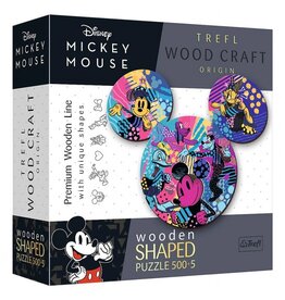 Trefl Puzzle: Disney Mickey, Woodcraft 500+5pc