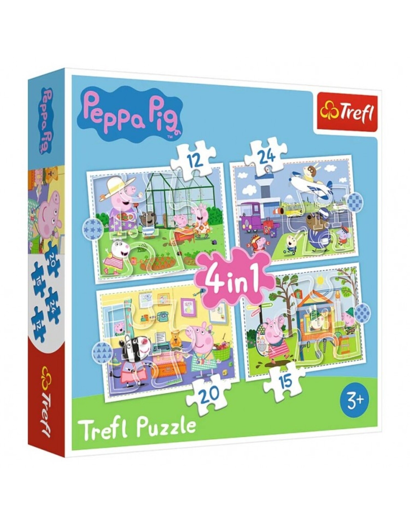 Trefl Puzzle: Peppa Pig 4 in 1: 12/15/20/24pc