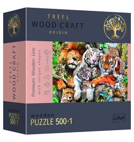 Trefl Puzzle: Jungle Cats, Woodcraft 501pc