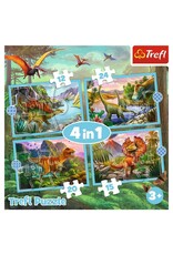 Trefl Puzzle: Unique Dinosaurs 4 in 1