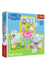 Trefl Puzzle: Peppa Pig 3 in 1 20/36/50pc Happy