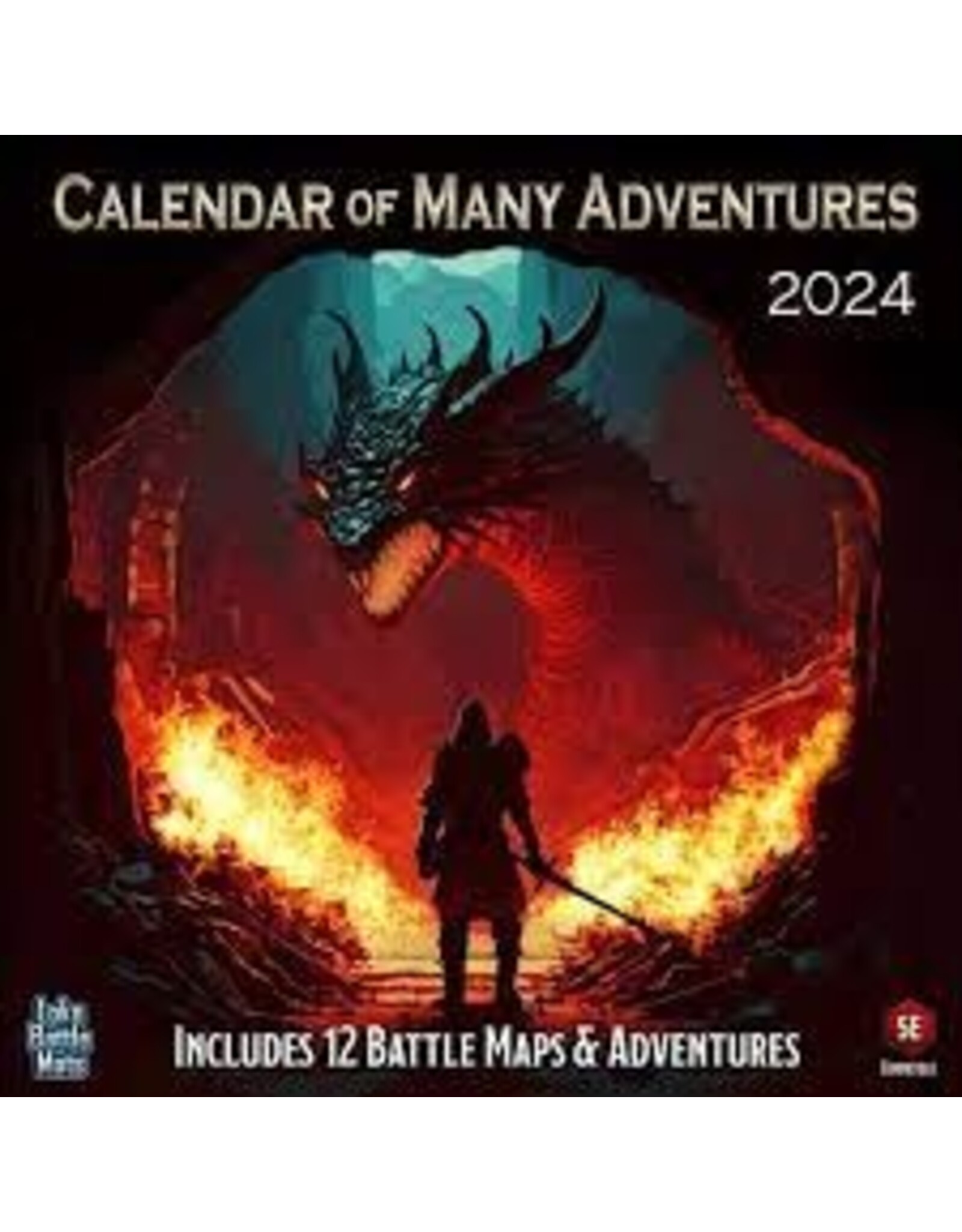 D&D 5E Calendar of Many Adventures 2024 Black Diamond Games