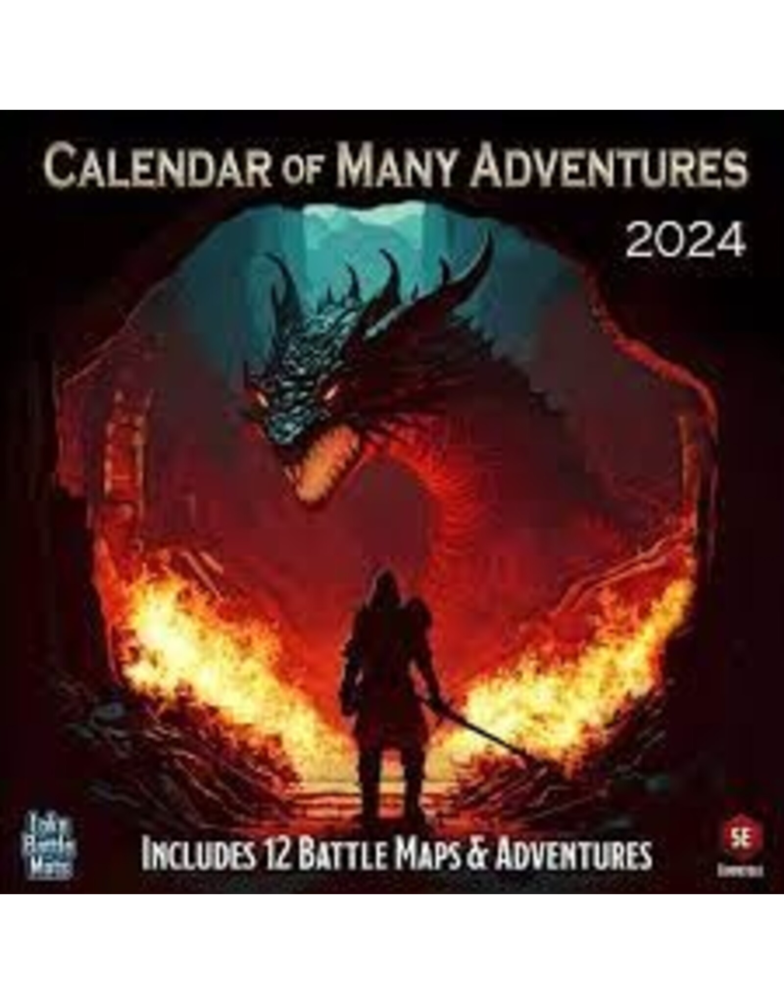 D&D 5E Calendar of Many Adventures 2025 Black Diamond Games