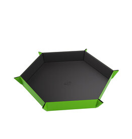GameGenic Magnetic Dice Tray Hexagonal Black/Green