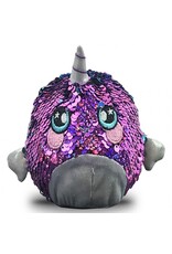 Plush: Sq: Shelby Sparkle Narwhal
