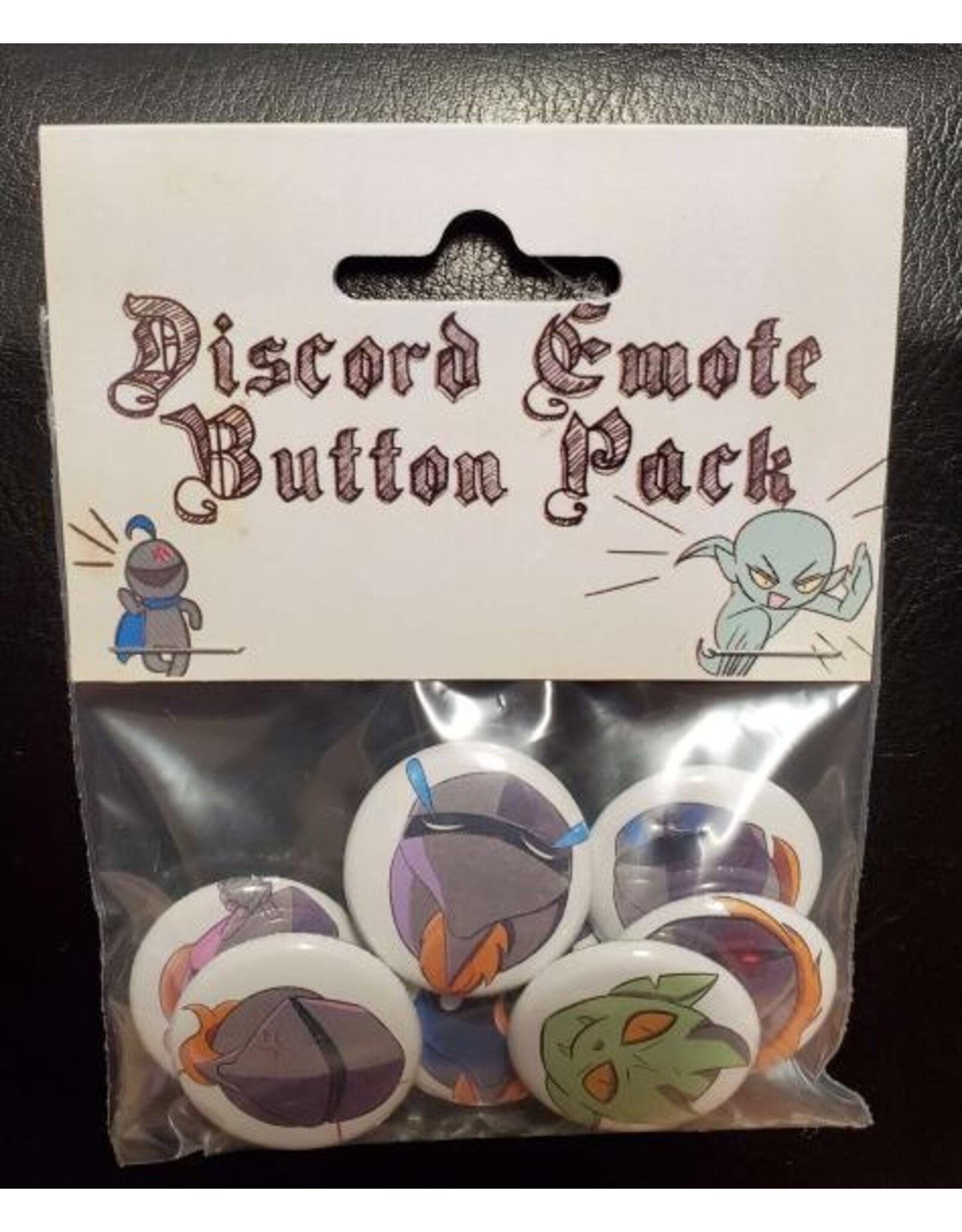 Black Diamond Games 1" Button Pin Set - Discord Emotes (7-set)