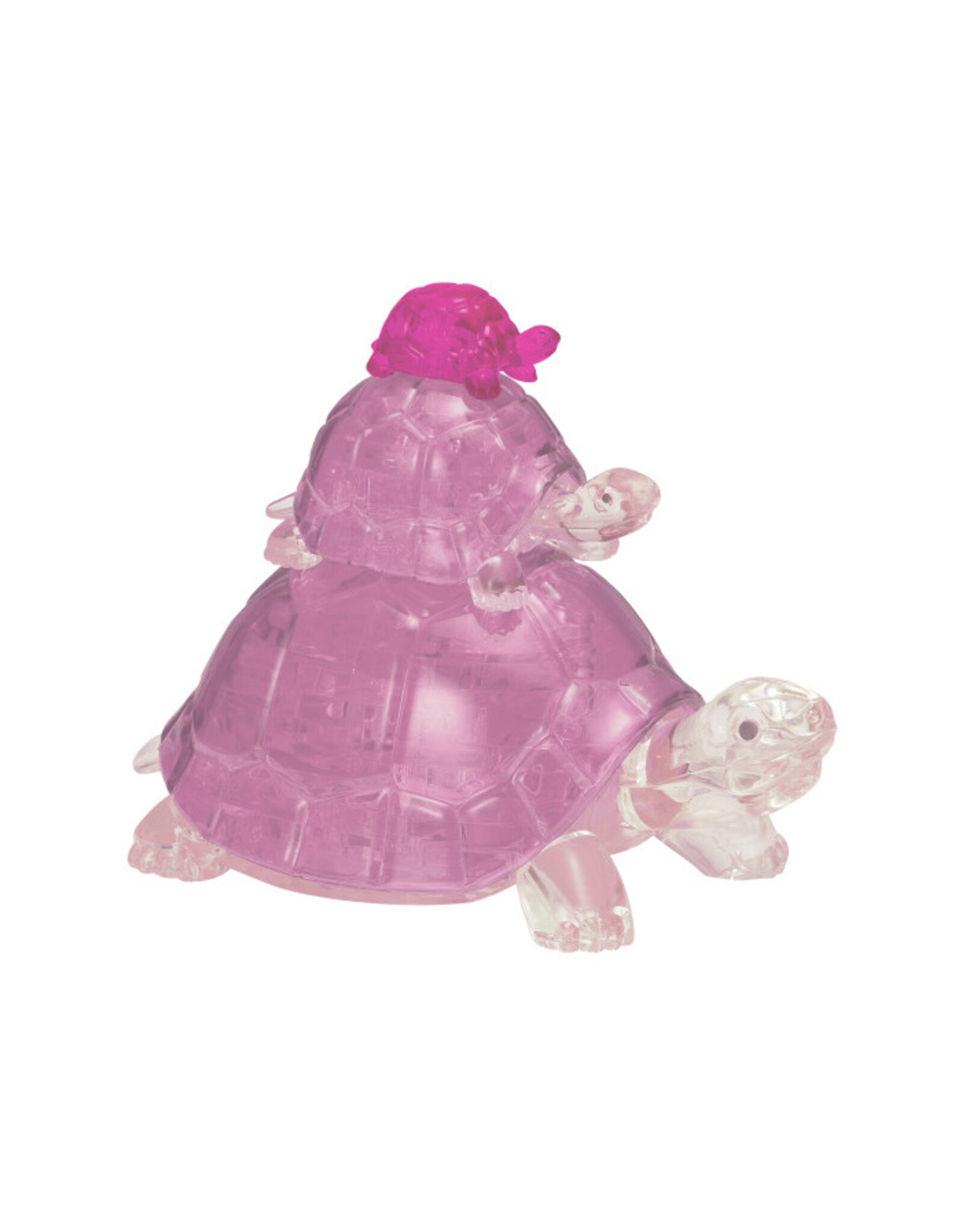 University Games Puzzle: 3D Crystal: Turtles (Pink)